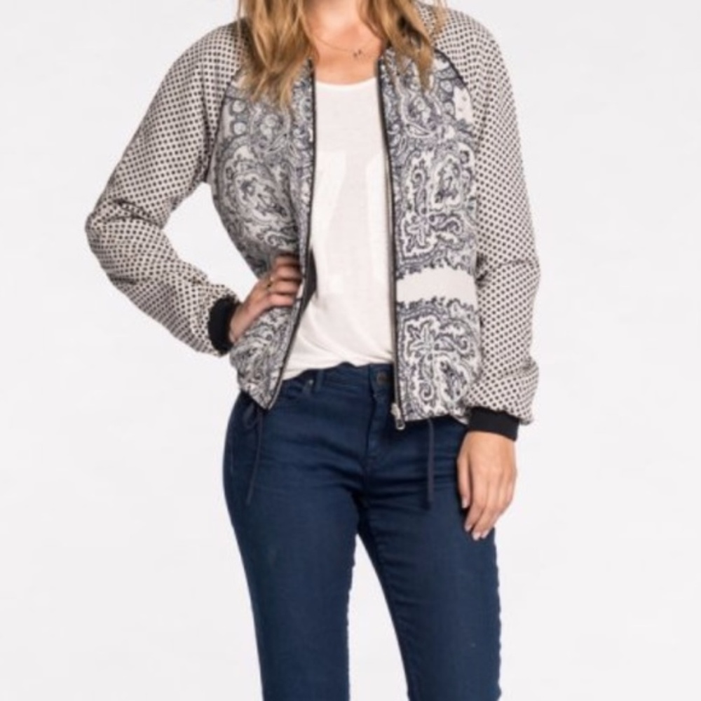 Scotch & Soda Reversible Jacket with navy print